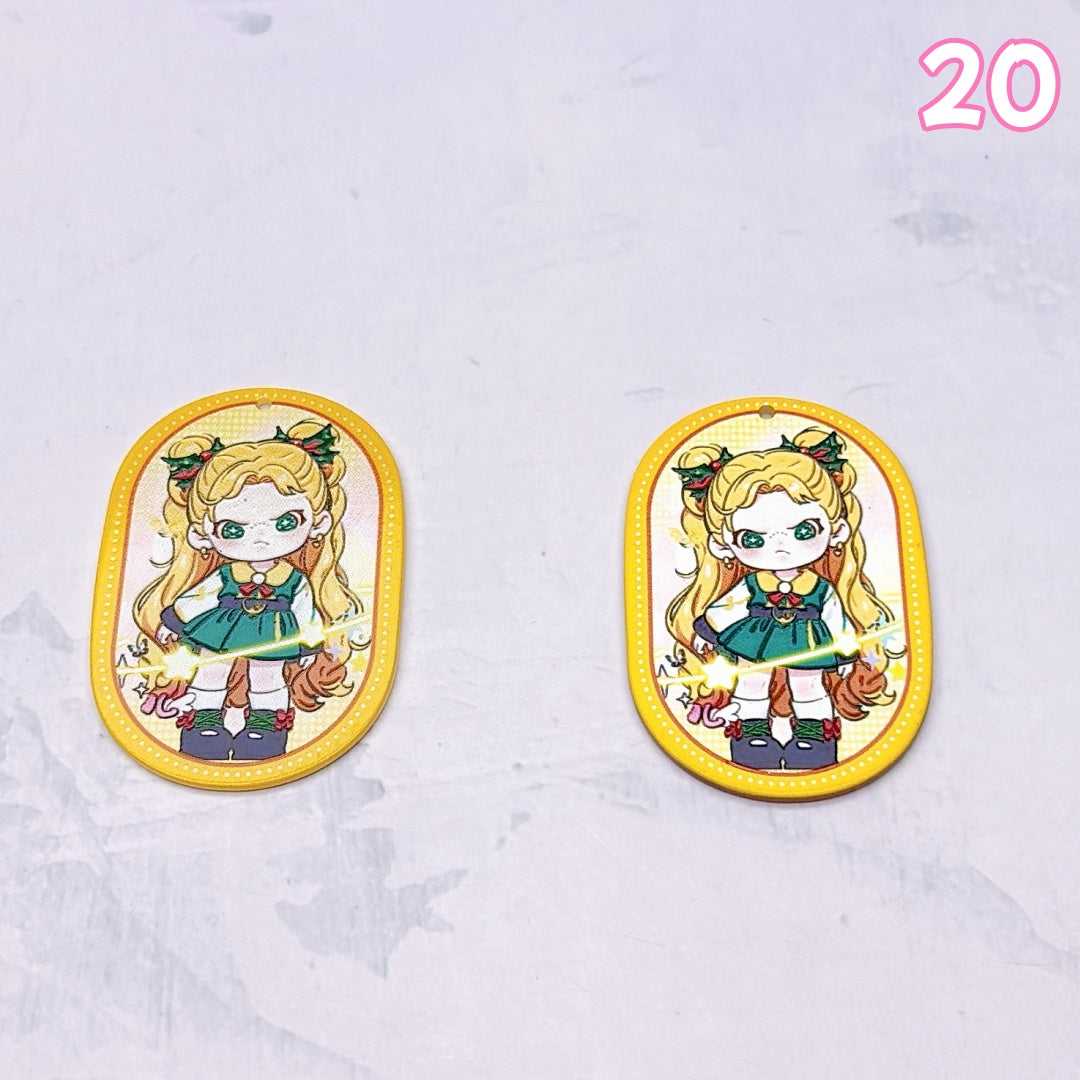 A1003 アクリルパーツ ✦ ハンドメイドアクセサリー素材 ✦ DIYチャームやビーズに最適