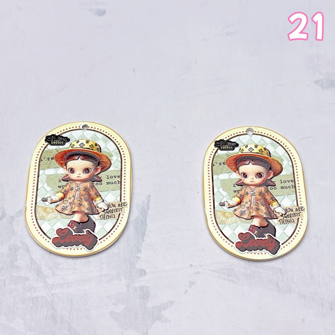 A1003 アクリルパーツ ✦ ハンドメイドアクセサリー素材 ✦ DIYチャームやビーズに最適