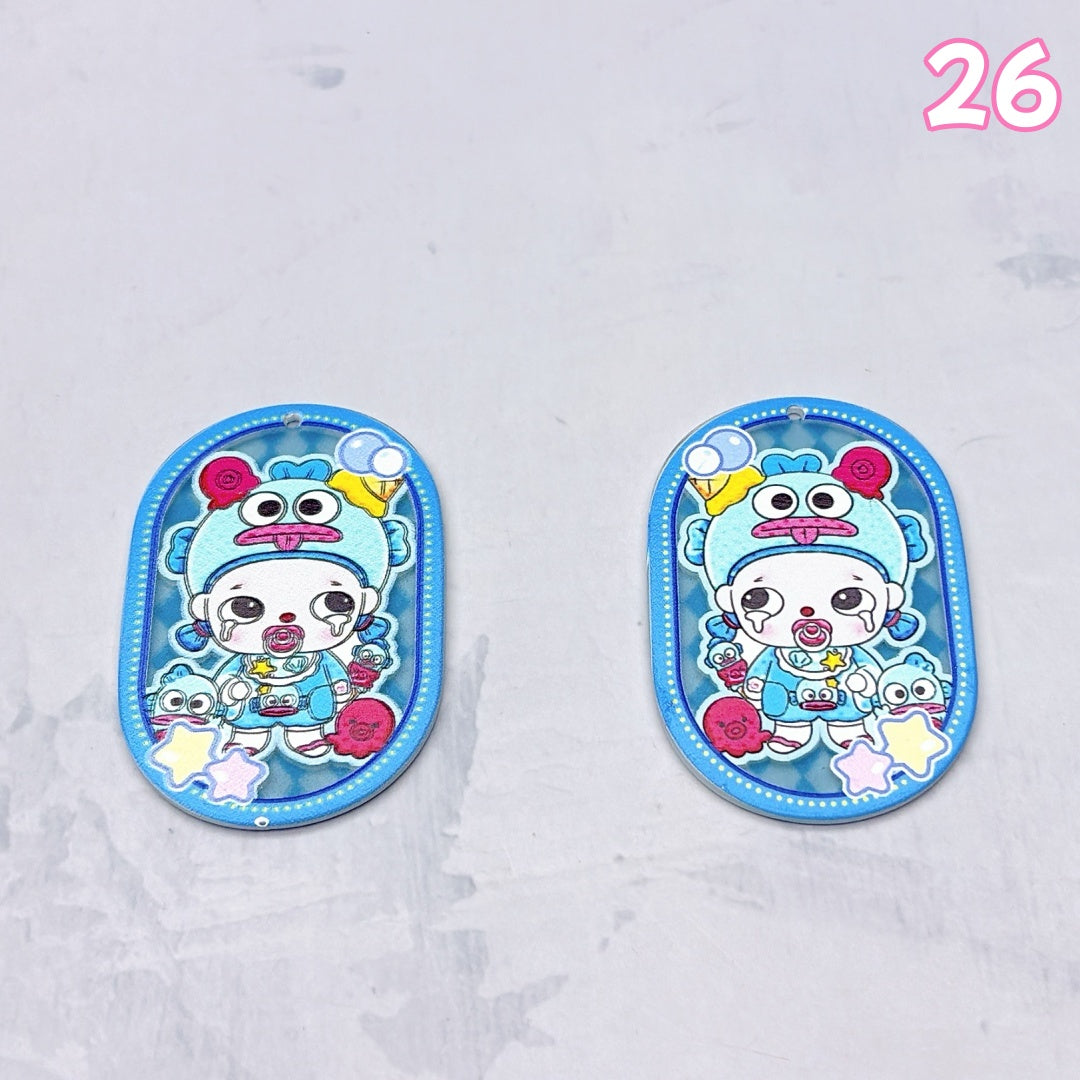 A1003 アクリルパーツ ✦ ハンドメイドアクセサリー素材 ✦ DIYチャームやビーズに最適