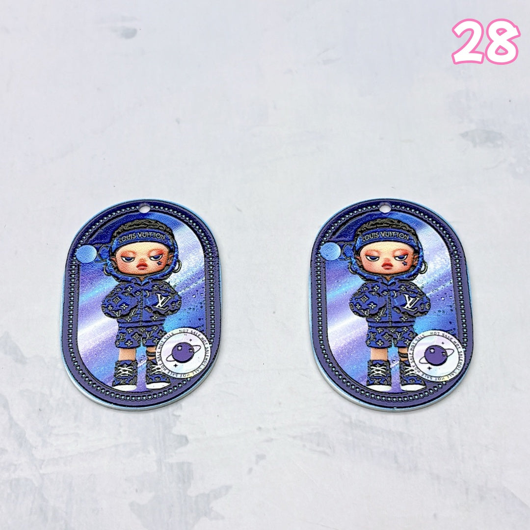 A1003 アクリルパーツ ✦ ハンドメイドアクセサリー素材 ✦ DIYチャームやビーズに最適