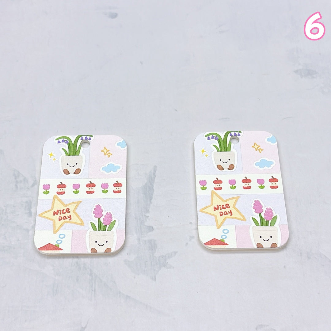 A1003 アクリルパーツ ✦ ハンドメイドアクセサリー素材 ✦ DIYチャームやビーズに最適