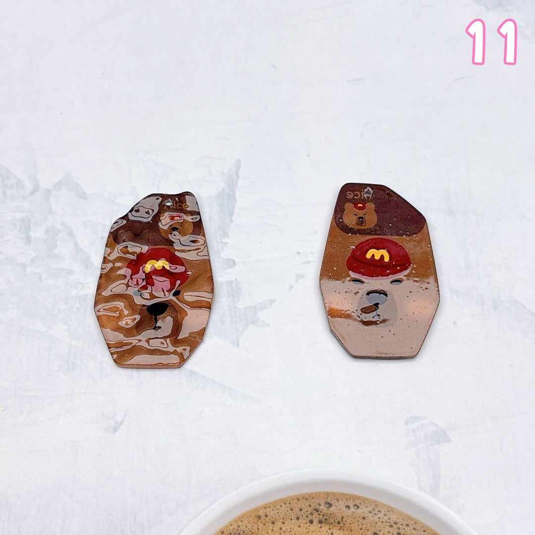 A1004 カラフルアクリルパーツ ✦ キュートなハンドメイド素材