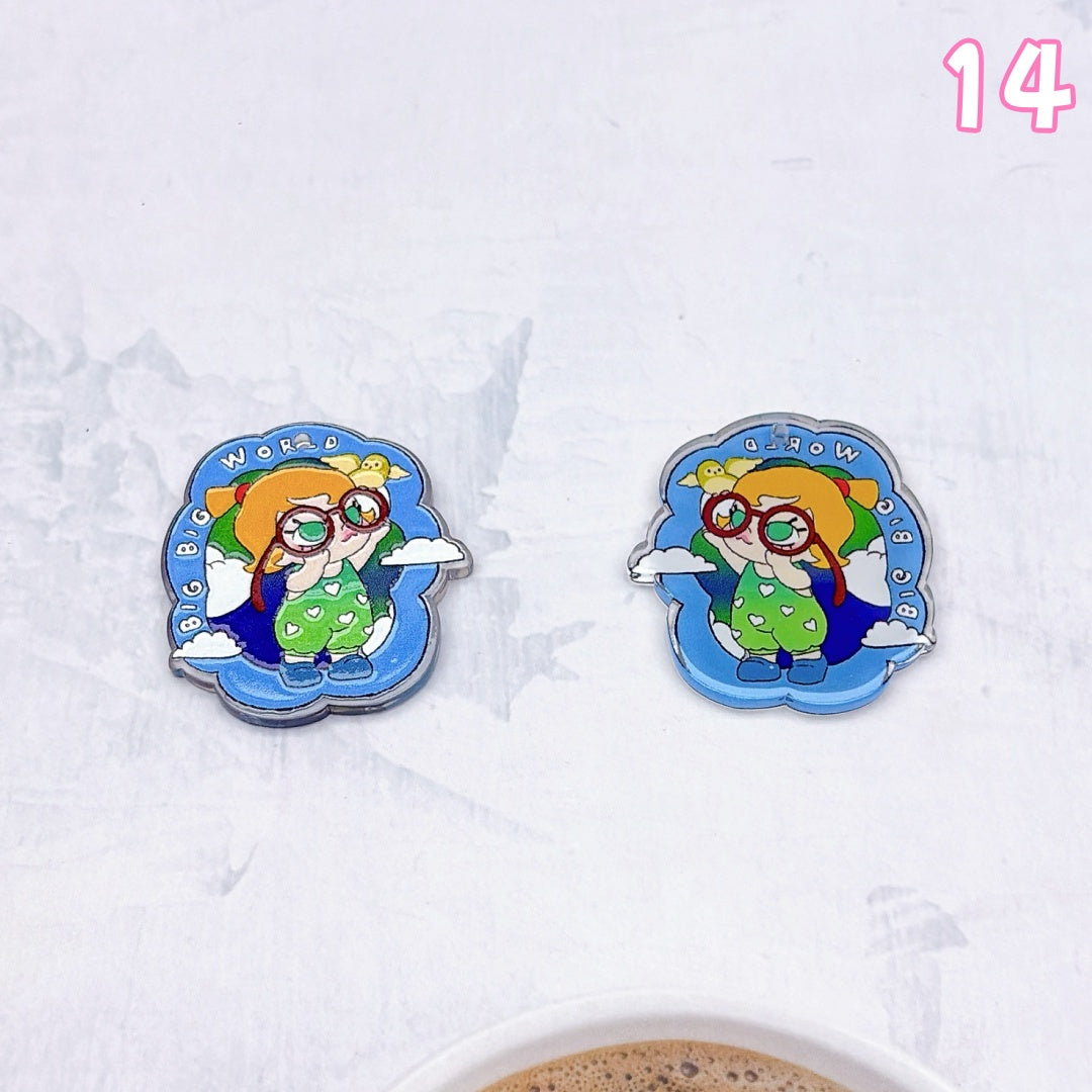 A1004 カラフルアクリルパーツ ✦ キュートなハンドメイド素材