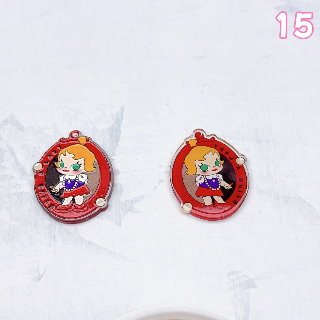A1004 カラフルアクリルパーツ ✦ キュートなハンドメイド素材