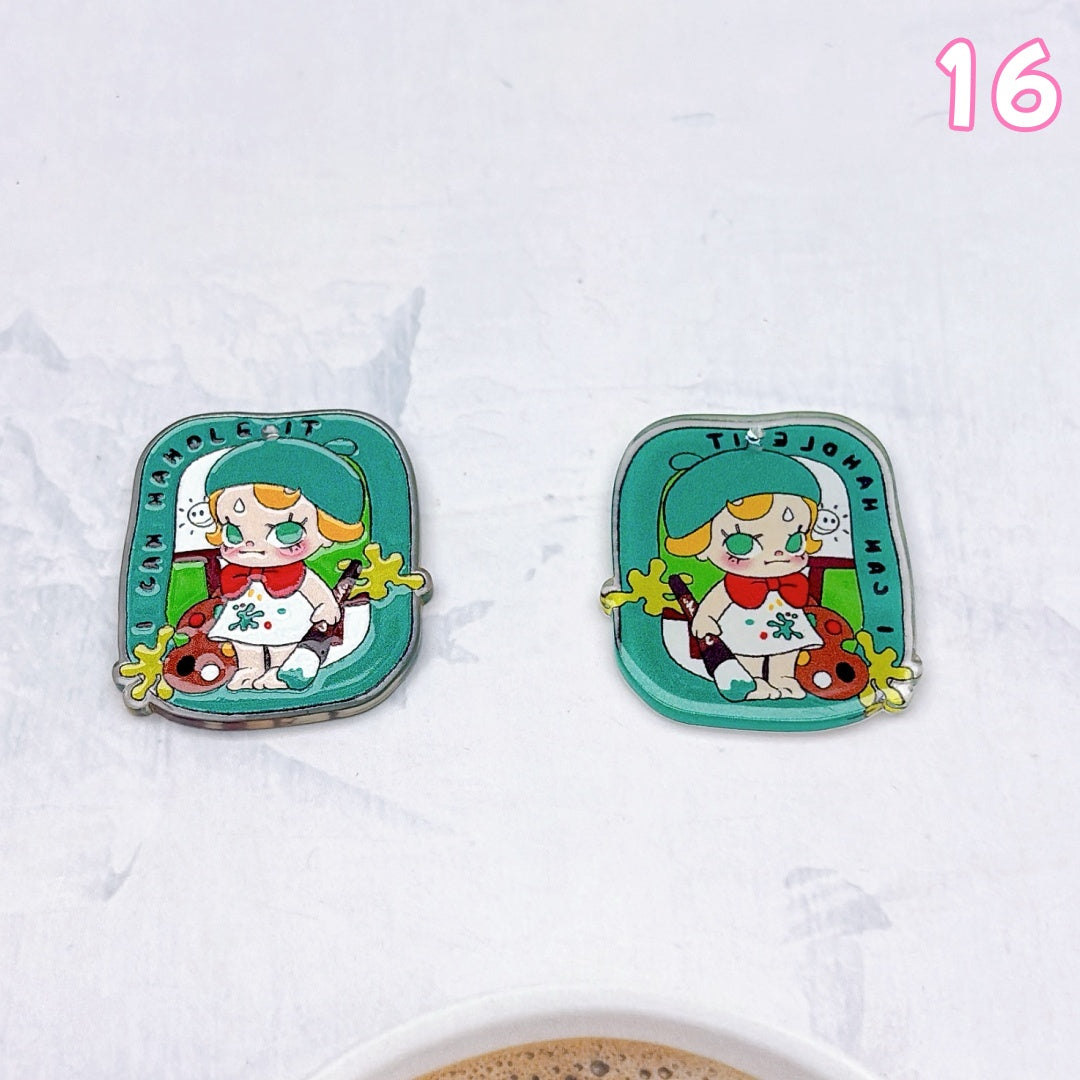 A1004 カラフルアクリルパーツ ✦ キュートなハンドメイド素材