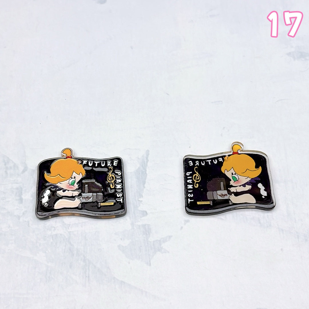 A1004 カラフルアクリルパーツ ✦ キュートなハンドメイド素材