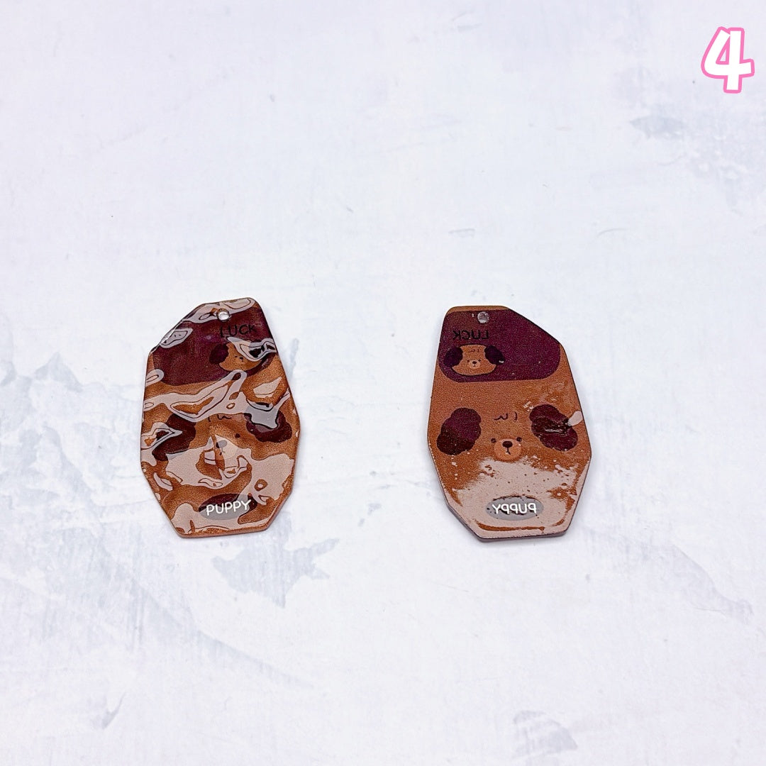 A1004 カラフルアクリルパーツ ✦ キュートなハンドメイド素材