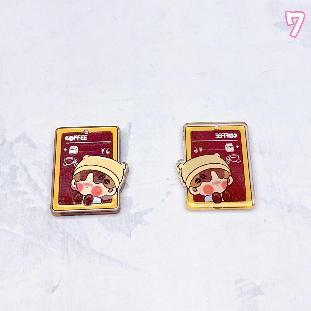 A1004 カラフルアクリルパーツ ✦ キュートなハンドメイド素材