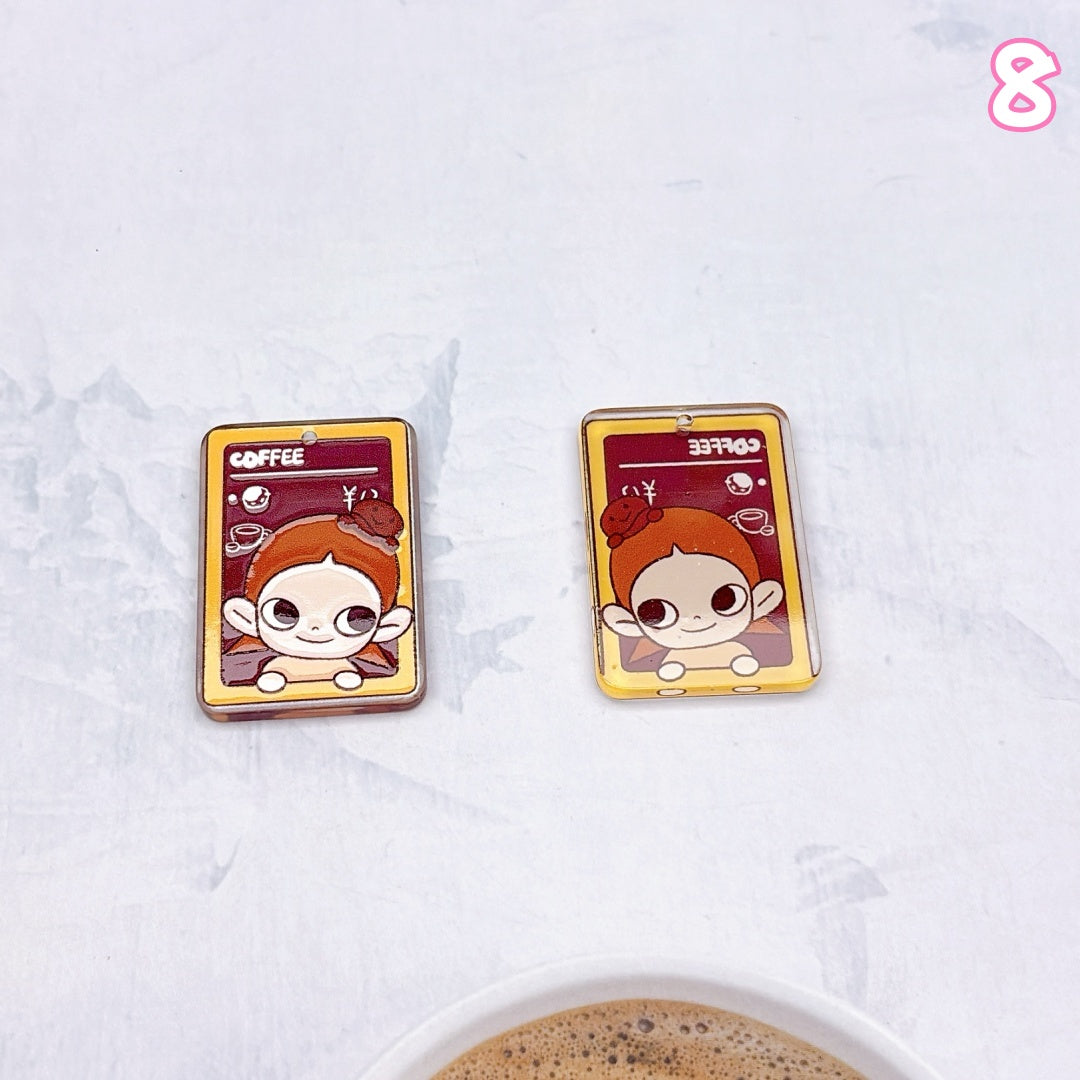 A1004 カラフルアクリルパーツ ✦ キュートなハンドメイド素材
