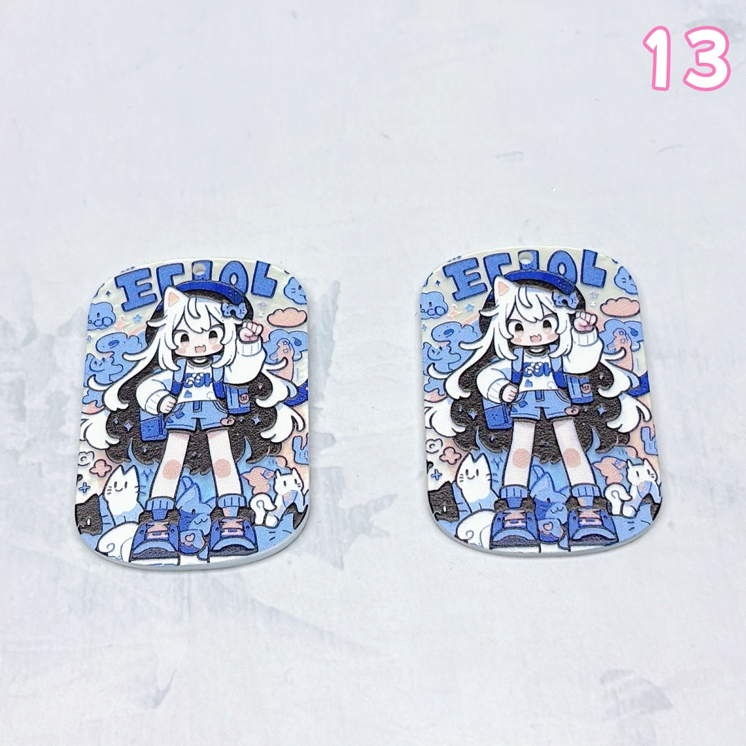 A1007 🌸やわらかな色合いのアクリルパーツ|ハンドメイドアクセサリーパーツ🌸
