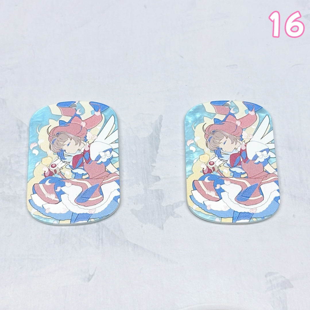 A1007 🌸やわらかな色合いのアクリルパーツ|ハンドメイドアクセサリーパーツ🌸