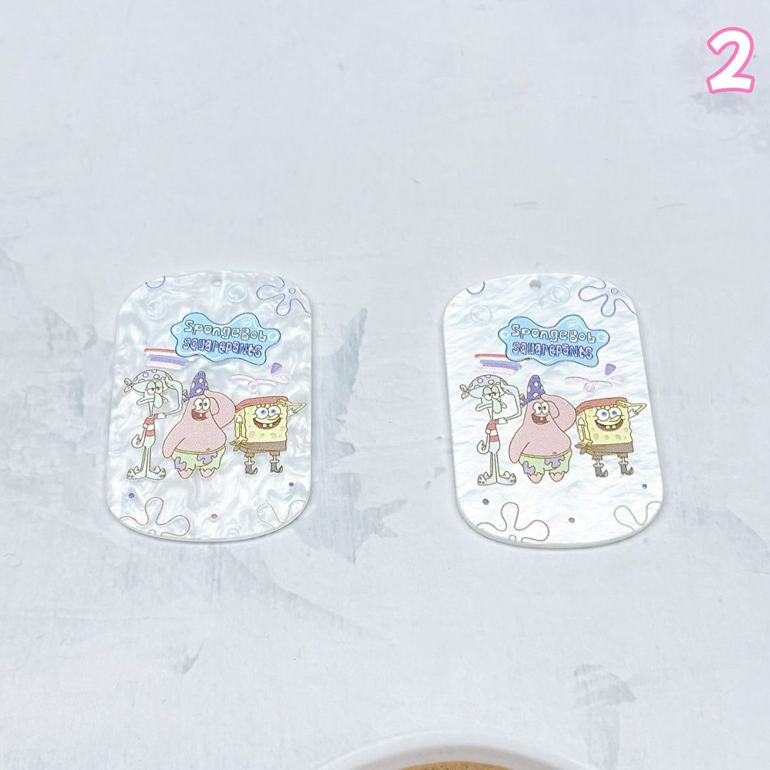 A1007 🌸やわらかな色合いのアクリルパーツ|ハンドメイドアクセサリーパーツ🌸