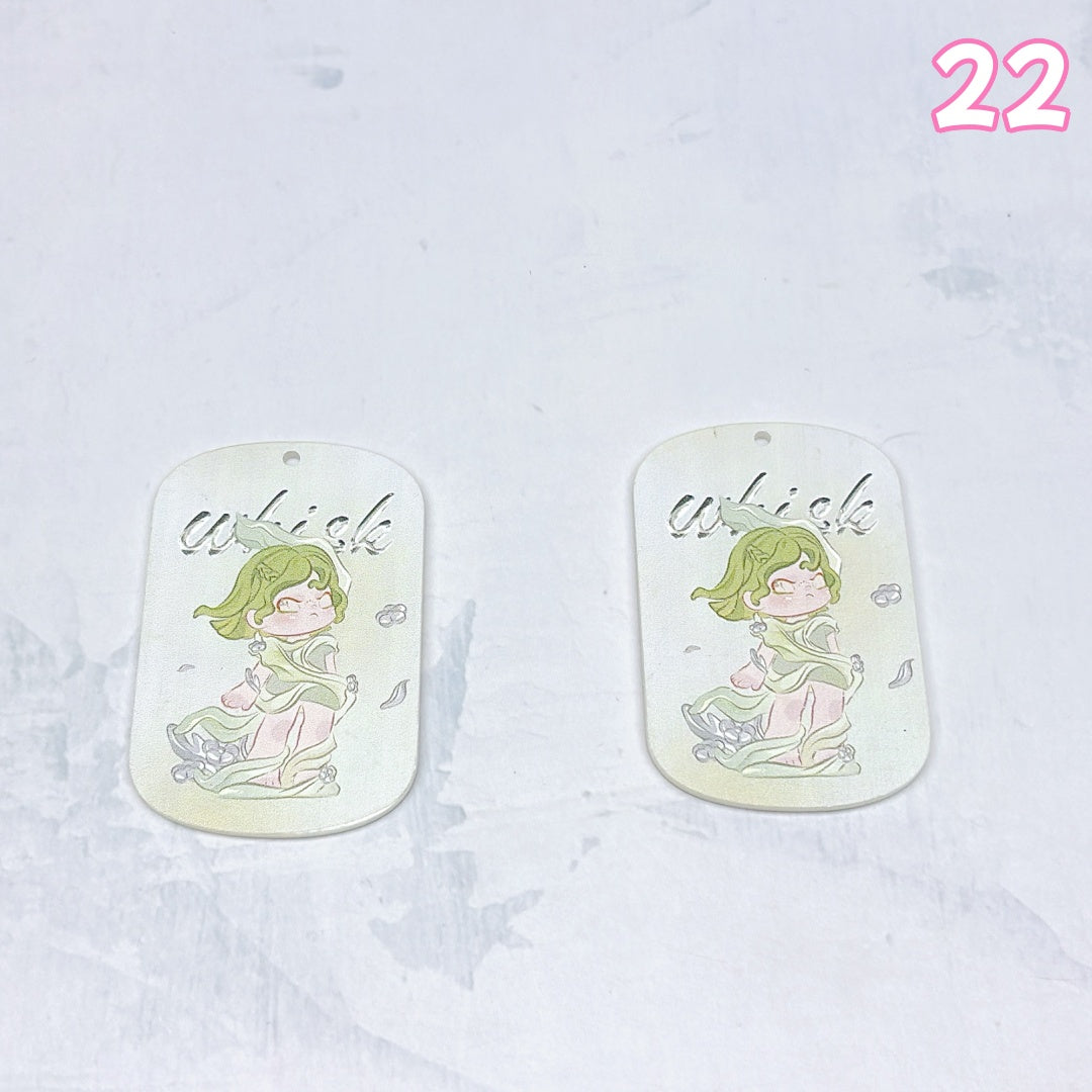A1007 🌸やわらかな色合いのアクリルパーツ|ハンドメイドアクセサリーパーツ🌸