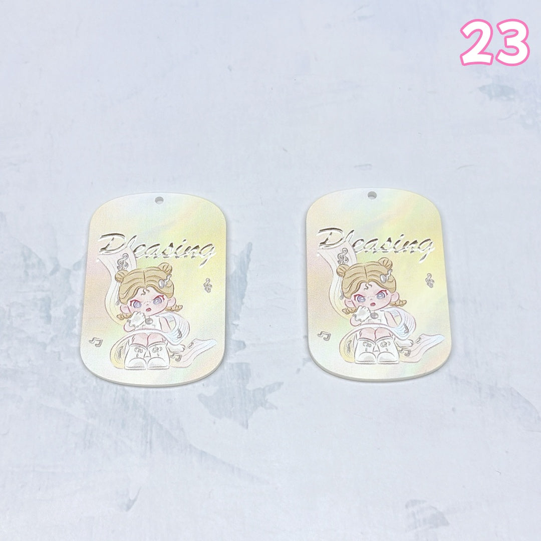 A1007 🌸やわらかな色合いのアクリルパーツ|ハンドメイドアクセサリーパーツ🌸