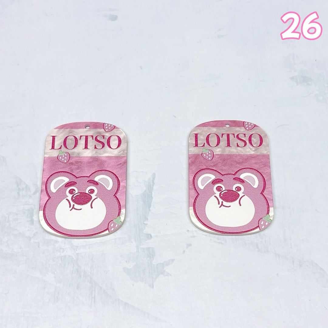 A1007 🌸やわらかな色合いのアクリルパーツ|ハンドメイドアクセサリーパーツ🌸