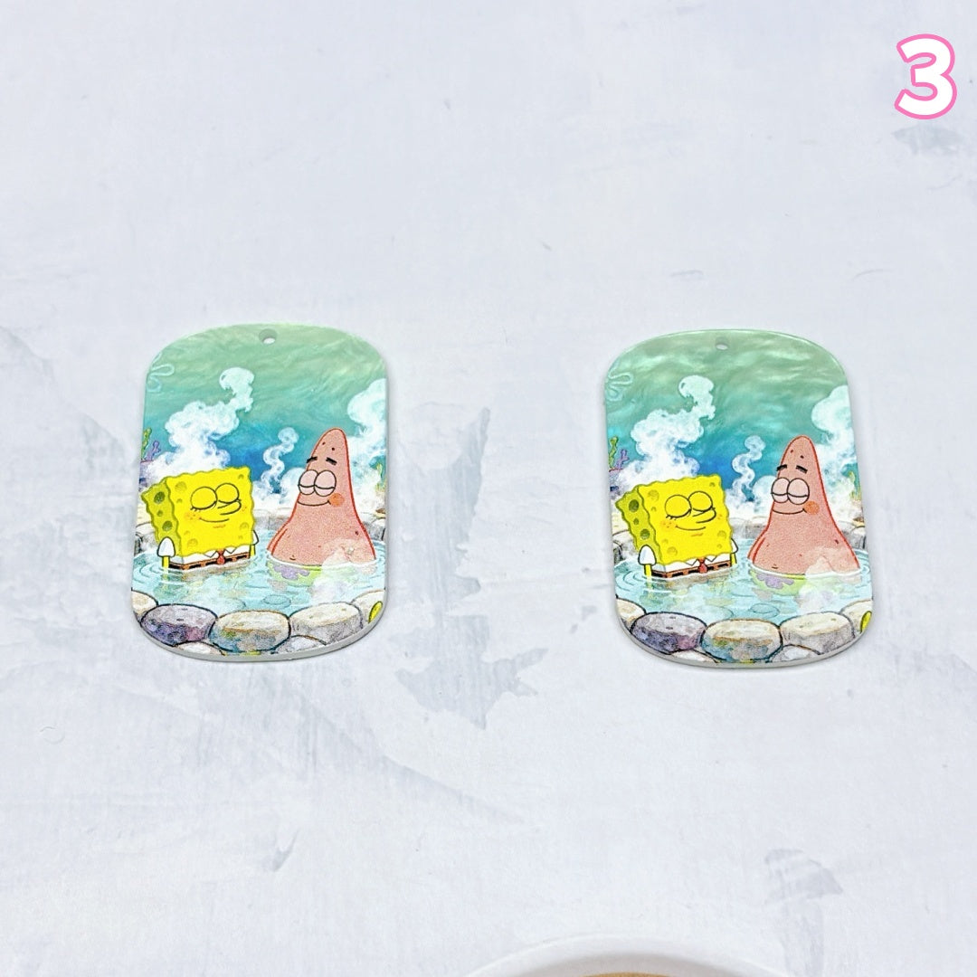 A1007 🌸やわらかな色合いのアクリルパーツ|ハンドメイドアクセサリーパーツ🌸