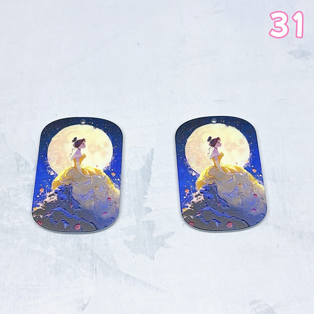 A1007 🌸やわらかな色合いのアクリルパーツ|ハンドメイドアクセサリーパーツ🌸