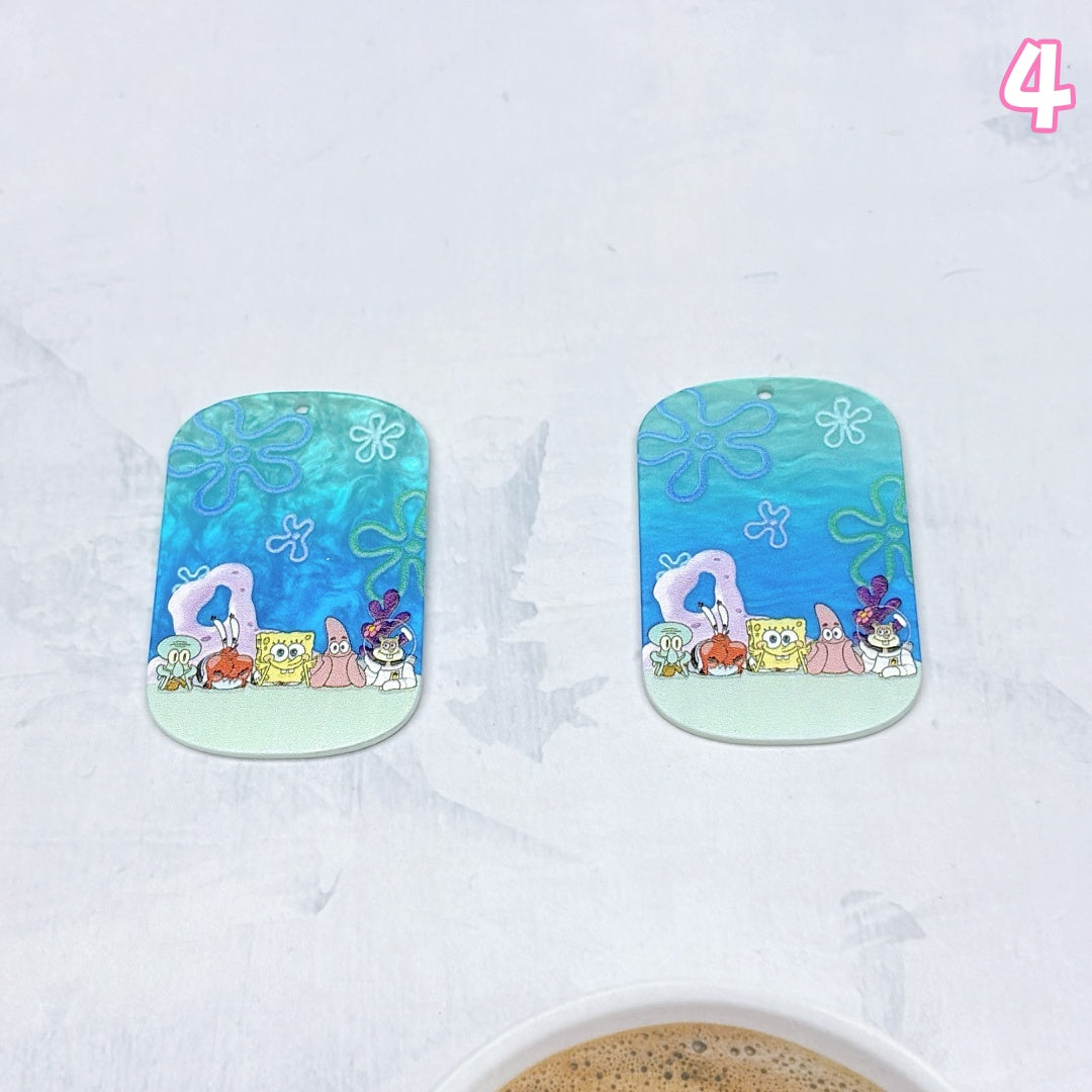 A1007 🌸やわらかな色合いのアクリルパーツ|ハンドメイドアクセサリーパーツ🌸