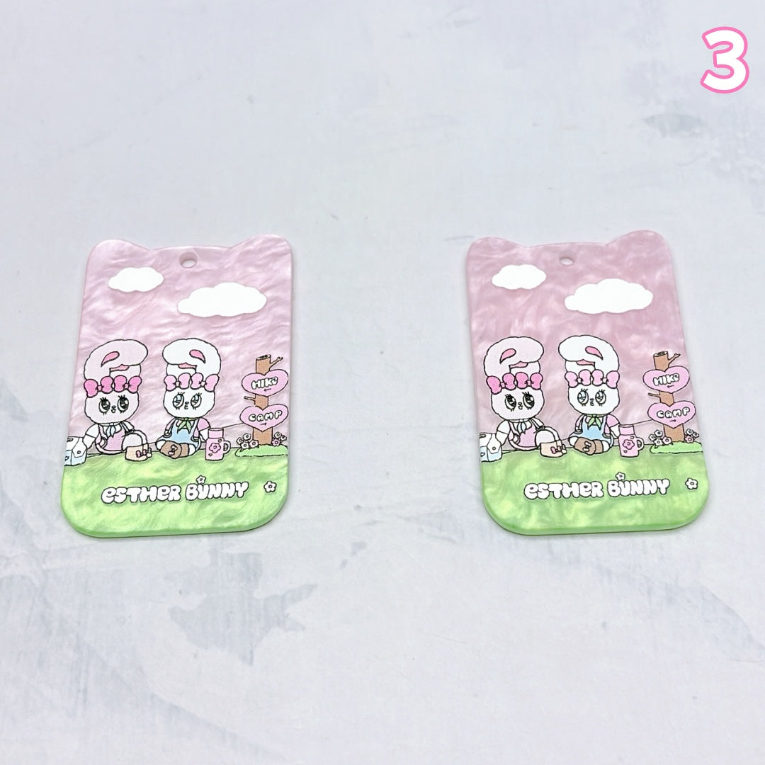 A1009 やわらかな色合いのアクリルパーツ|ハンドメイドアクセサリーパーツ