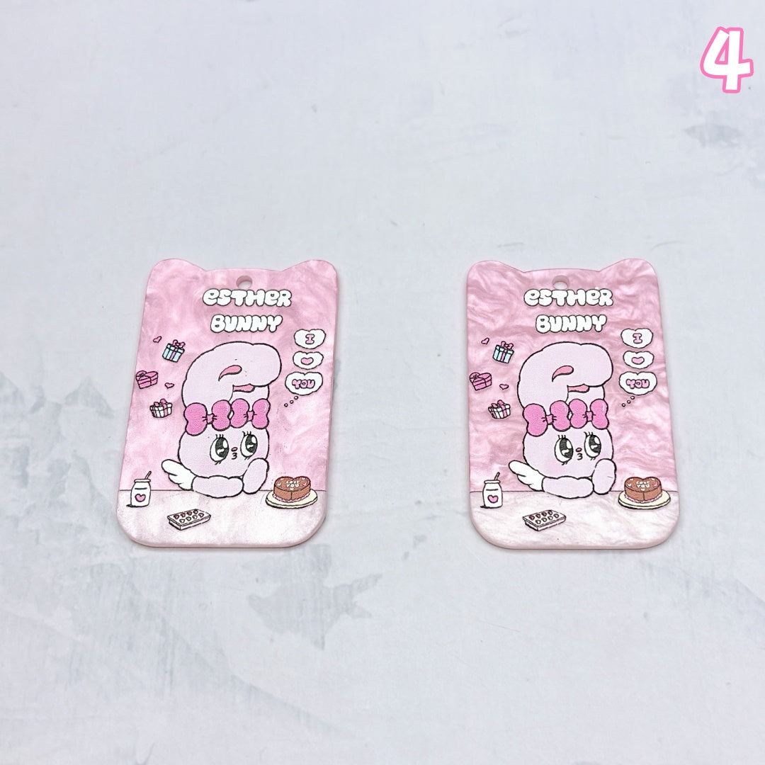 A1009 やわらかな色合いのアクリルパーツ|ハンドメイドアクセサリーパーツ