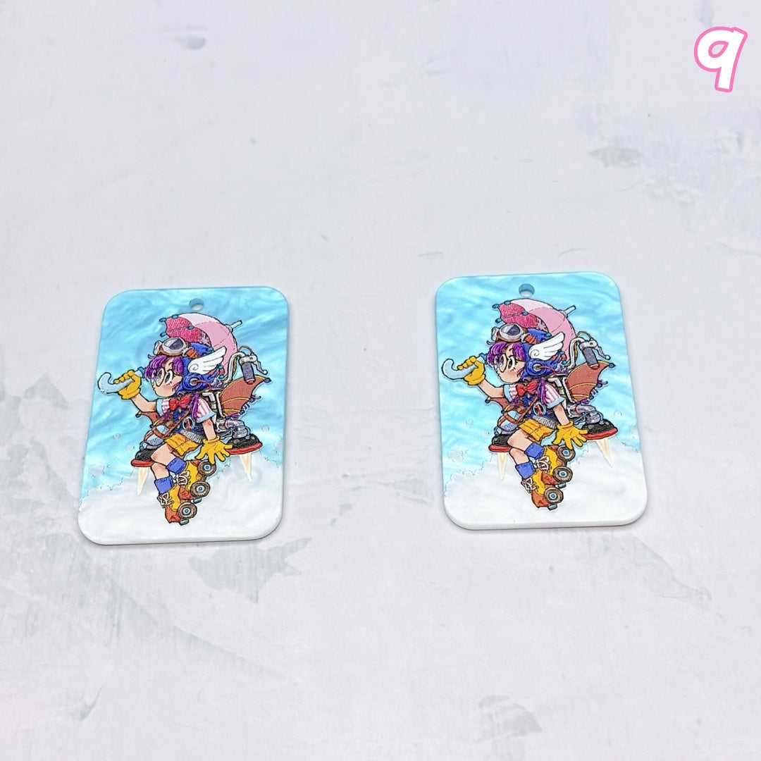 A1009 やわらかな色合いのアクリルパーツ|ハンドメイドアクセサリーパーツ