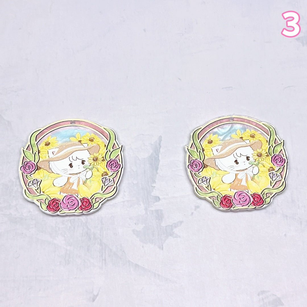 A1015 やわらかな色合いのアクリルパーツ|ハンドメイドアクセサリーパーツ