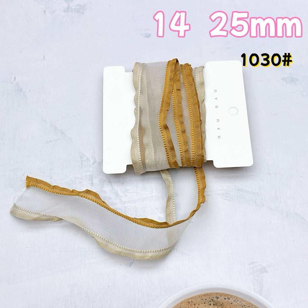 A1026 🎀やわらかな光沢サテンリボン|DIY専用ハンドメイド装飾素材🎀