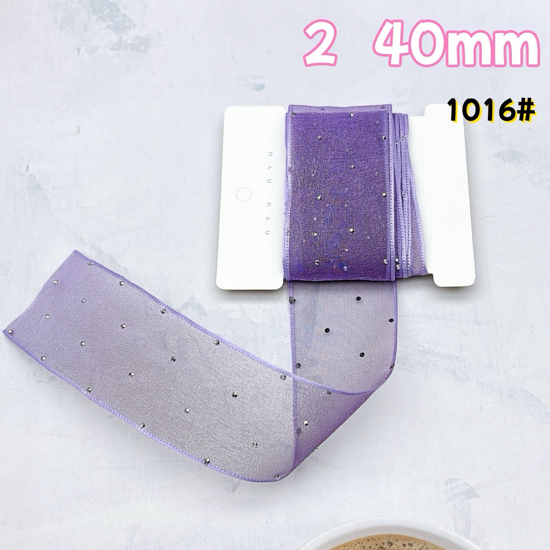 A1026 🎀やわらかな光沢サテンリボン|DIY専用ハンドメイド装飾素材🎀