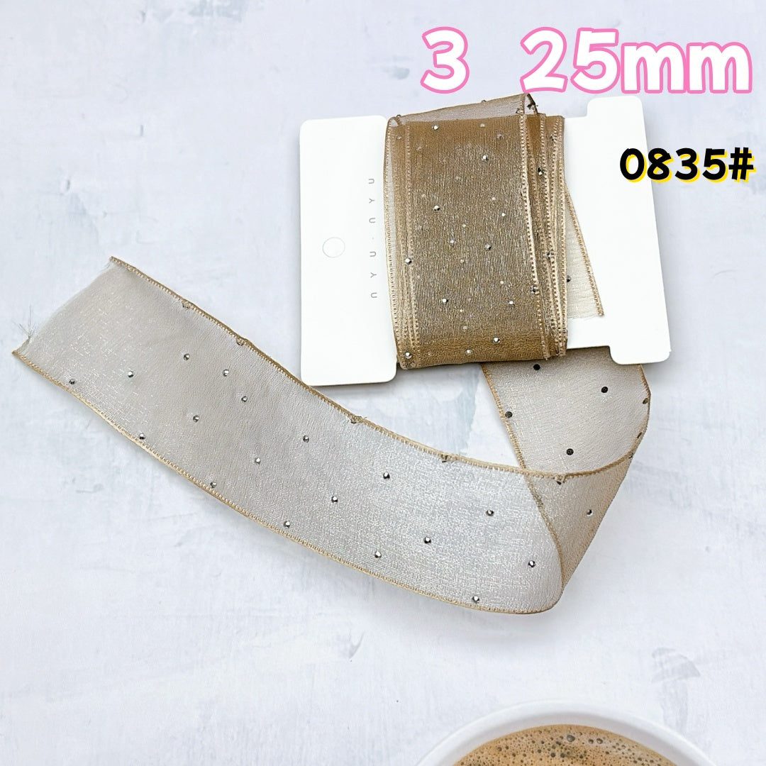 A1026 🎀やわらかな光沢サテンリボン|DIY専用ハンドメイド装飾素材🎀