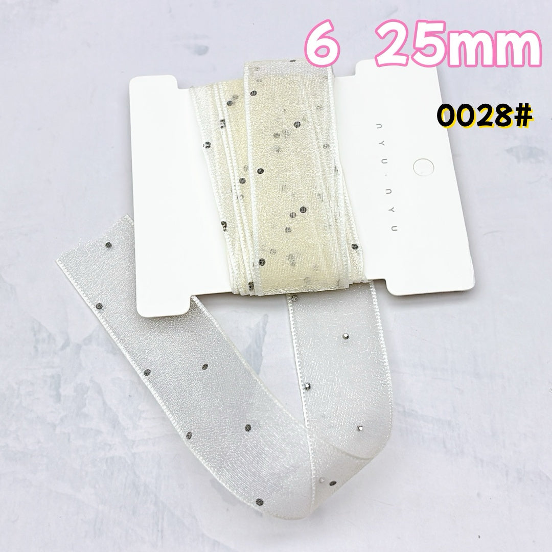 A1026 🎀やわらかな光沢サテンリボン|DIY専用ハンドメイド装飾素材🎀