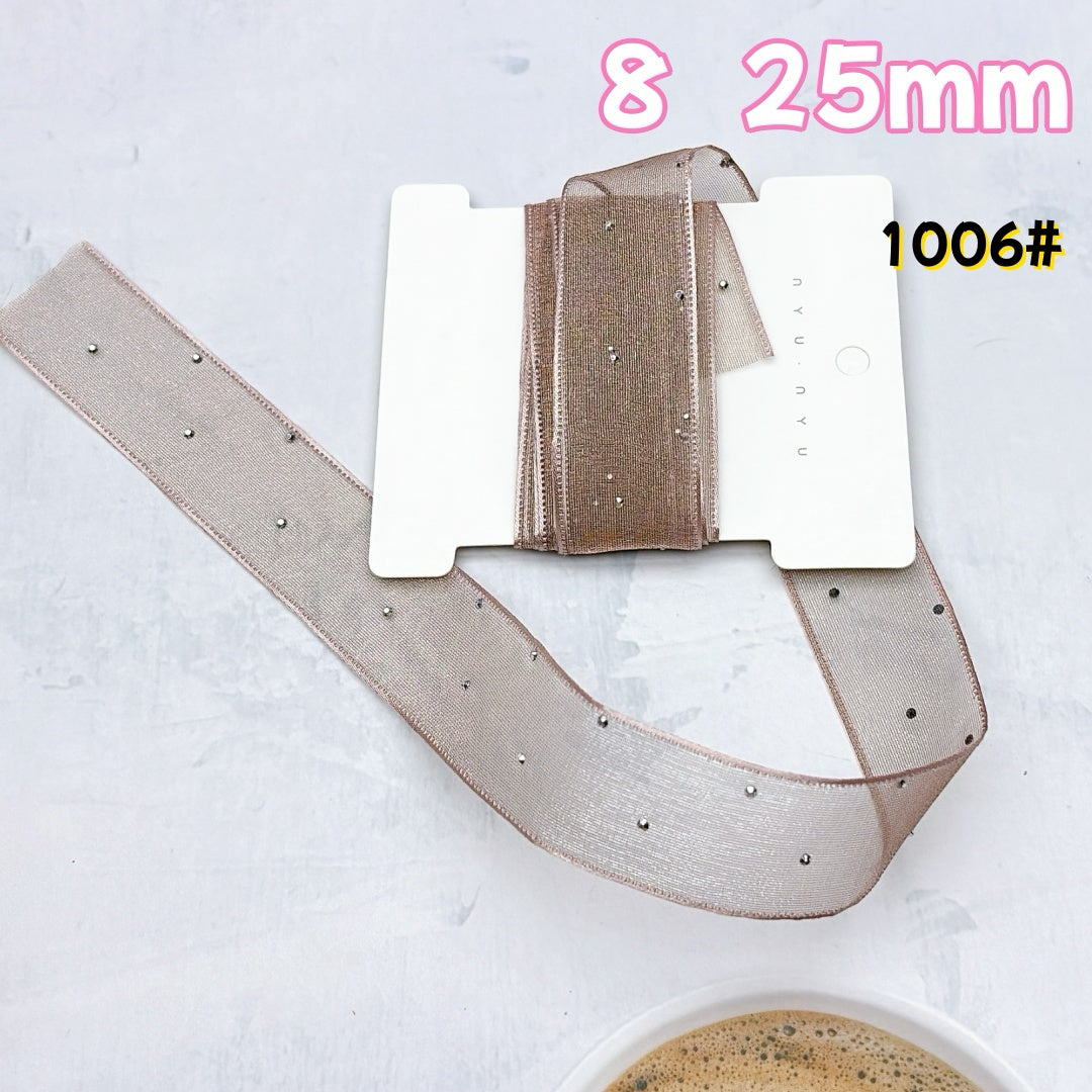 A1026 🎀やわらかな光沢サテンリボン|DIY専用ハンドメイド装飾素材🎀
