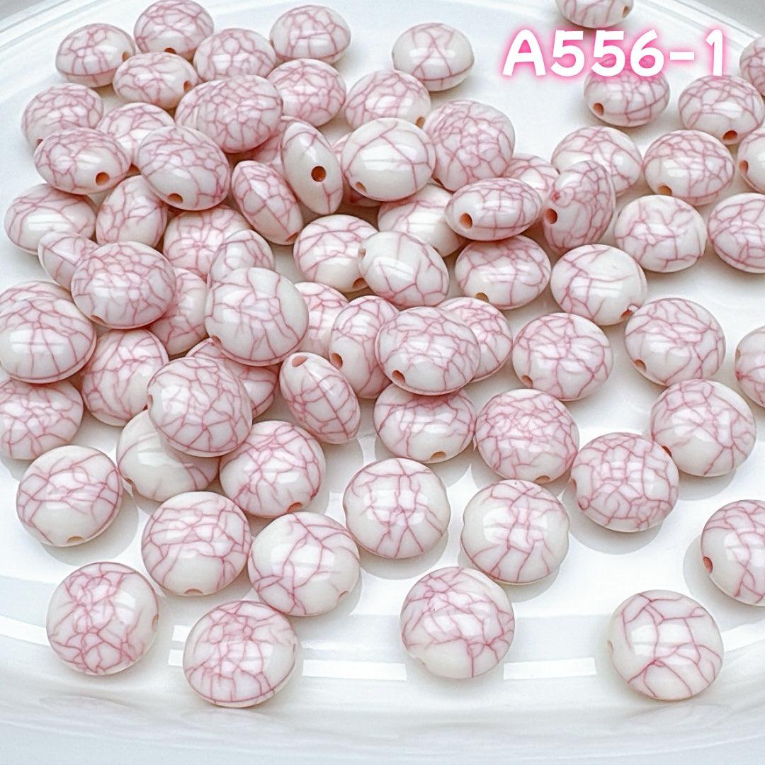 A556 桜ピンクのアクリルシリーズ – ロマンティックで柔らかなハンドメイドビーズコレクション つめつめ放題