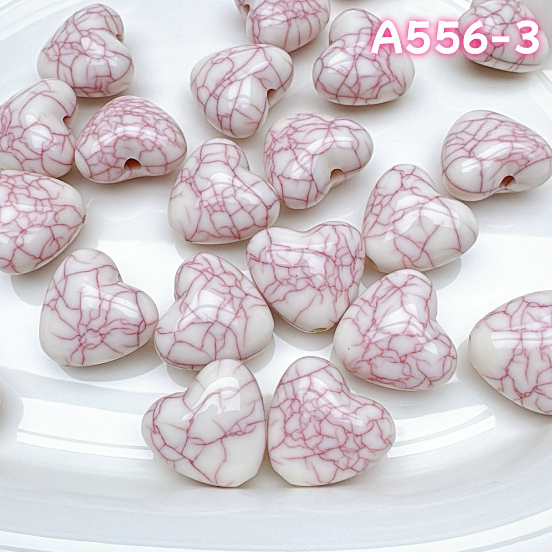 A556 桜ピンクのアクリルシリーズ – ロマンティックで柔らかなハンドメイドビーズコレクション つめつめ放題
