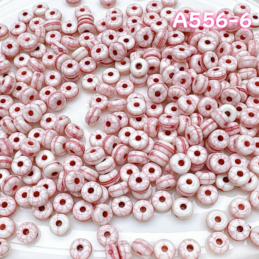 A556 桜ピンクのアクリルシリーズ – ロマンティックで柔らかなハンドメイドビーズコレクション つめつめ放題