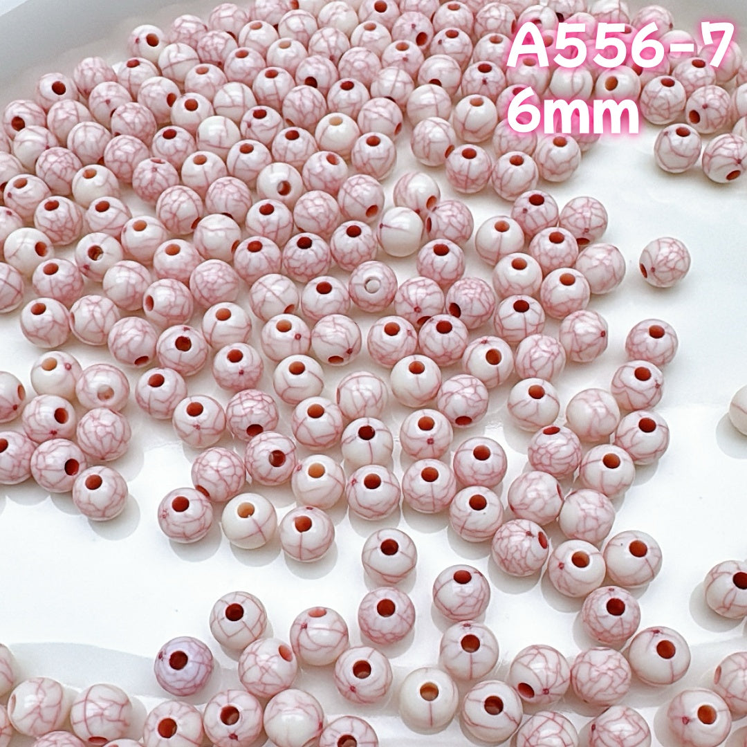 A556 桜ピンクのアクリルシリーズ – ロマンティックで柔らかなハンドメイドビーズコレクション つめつめ放題