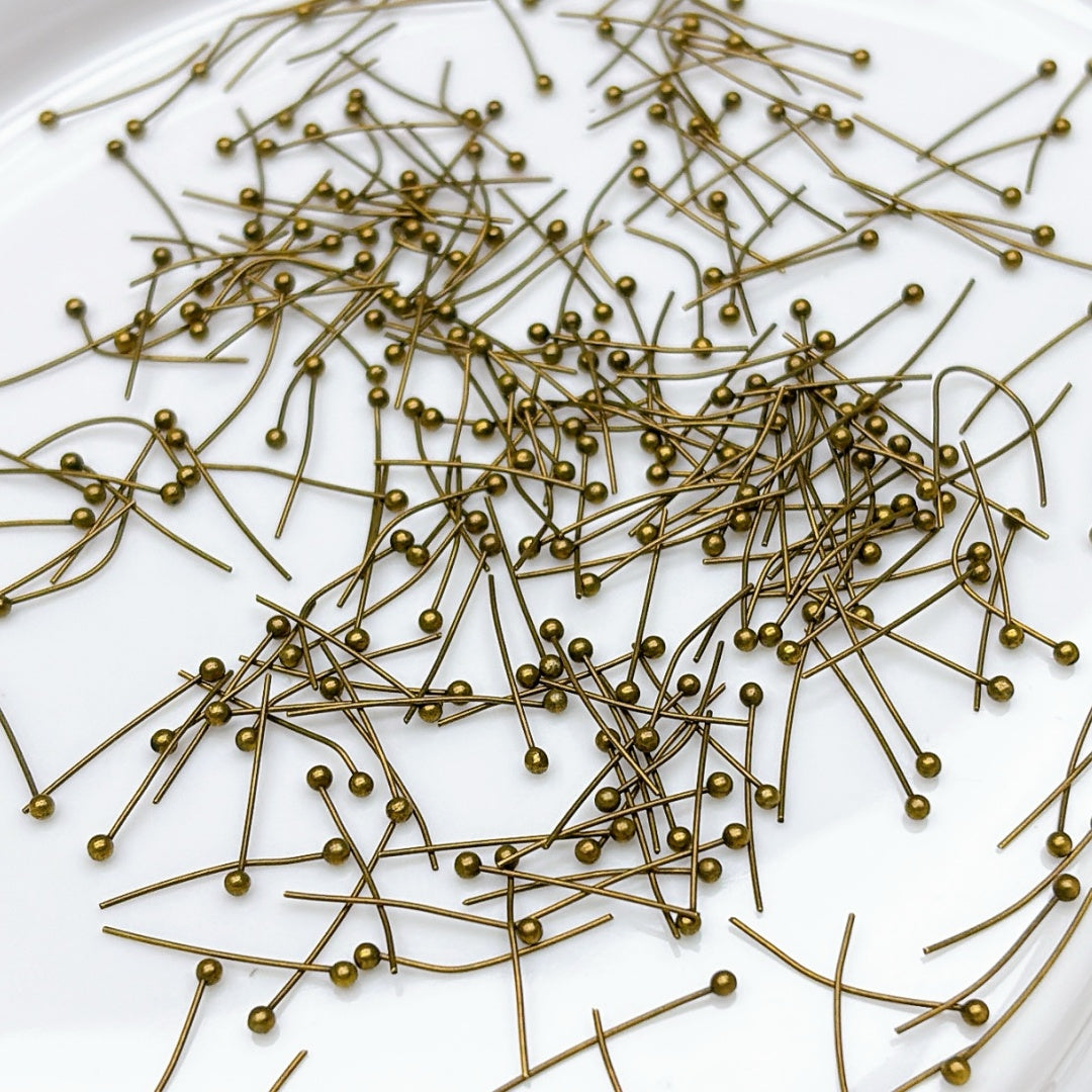 A579 薔薇専用銅製丸ピン - 繊細でしっかり留まるハンドメイド用パーツ