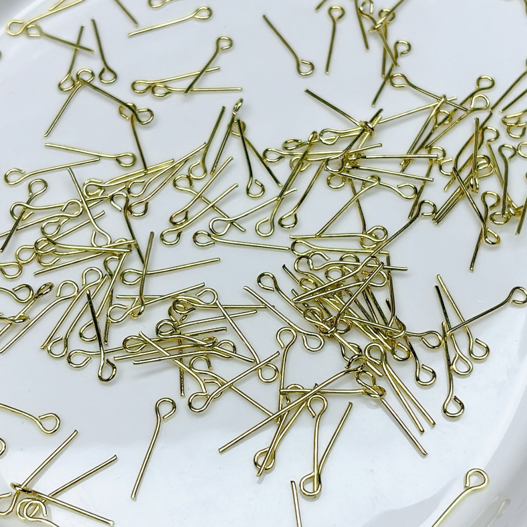 A579 薔薇専用銅製丸ピン - 繊細でしっかり留まるハンドメイド用パーツ