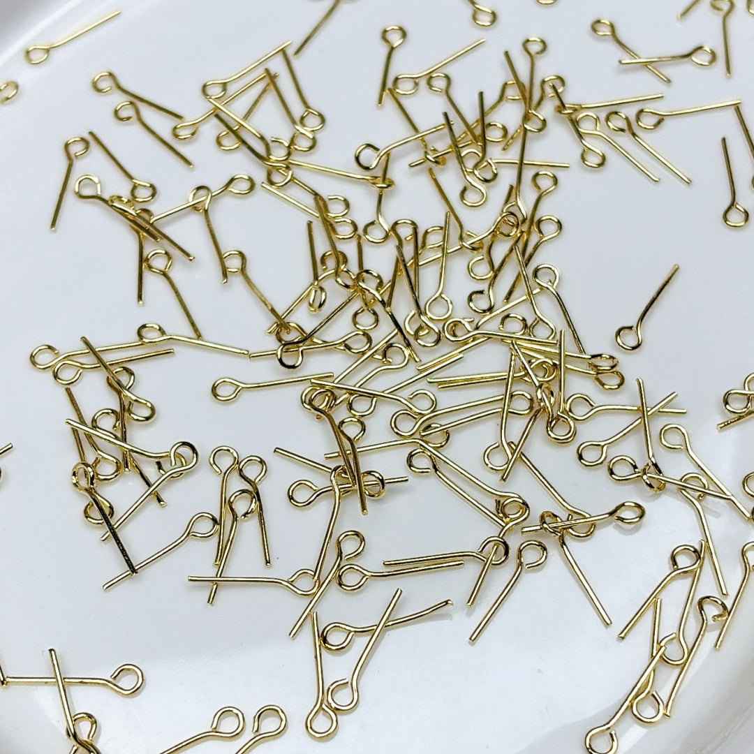 A579 薔薇専用銅製丸ピン - 繊細でしっかり留まるハンドメイド用パーツ