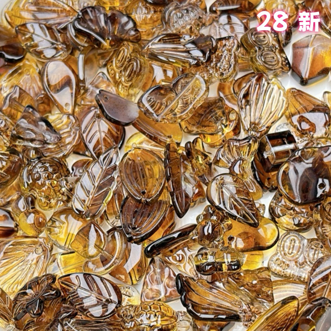 A628 高透明6mmガラスビーズ/ 高透明瑠璃パーツ - クリアで澄んだDIYアクセサリーパーツ