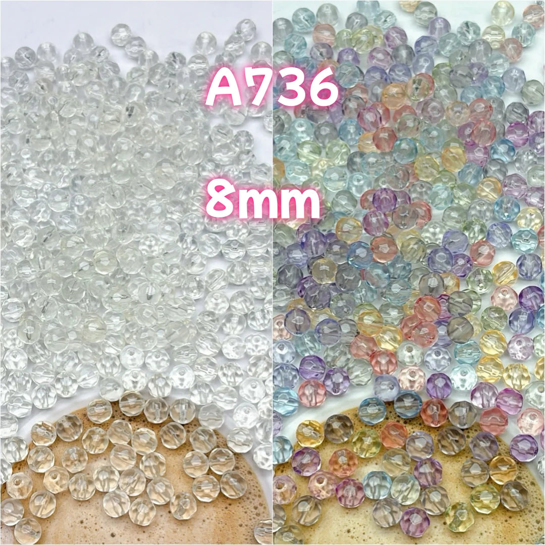 A779 UV変色アクリルビーズ – 太陽光で色が変わる!夏にぴったりのDIYパーツ