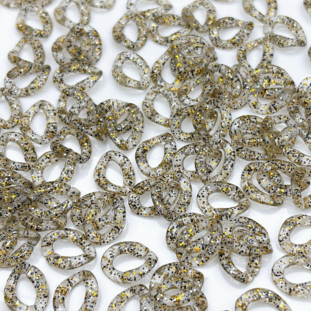 A851 軽やかでカラフルなアクリル連結チェーン DIYアクセサリーパーツ