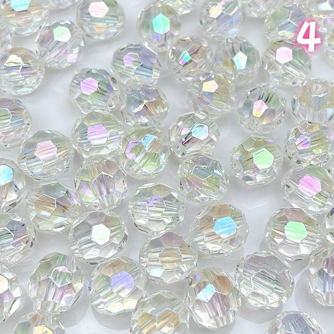 A920 高透明アクリルビーズ 14mm✦ クリアで輝くハンドメイド素材 ✦ アクセサリー作りに最適