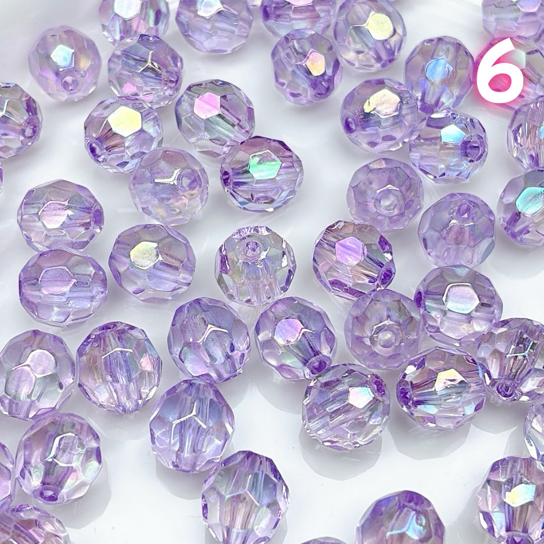 A920 高透明アクリルビーズ 14mm✦ クリアで輝くハンドメイド素材 ✦ アクセサリー作りに最適