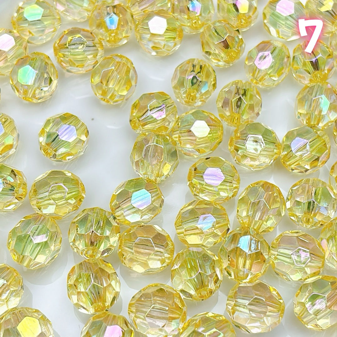 A920 高透明アクリルビーズ 14mm✦ クリアで輝くハンドメイド素材 ✦ アクセサリー作りに最適