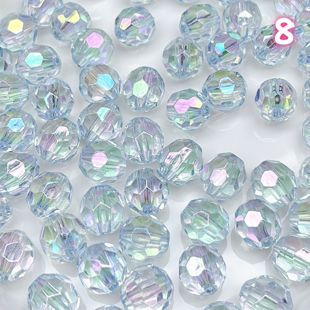 A920 高透明アクリルビーズ 14mm✦ クリアで輝くハンドメイド素材 ✦ アクセサリー作りに最適