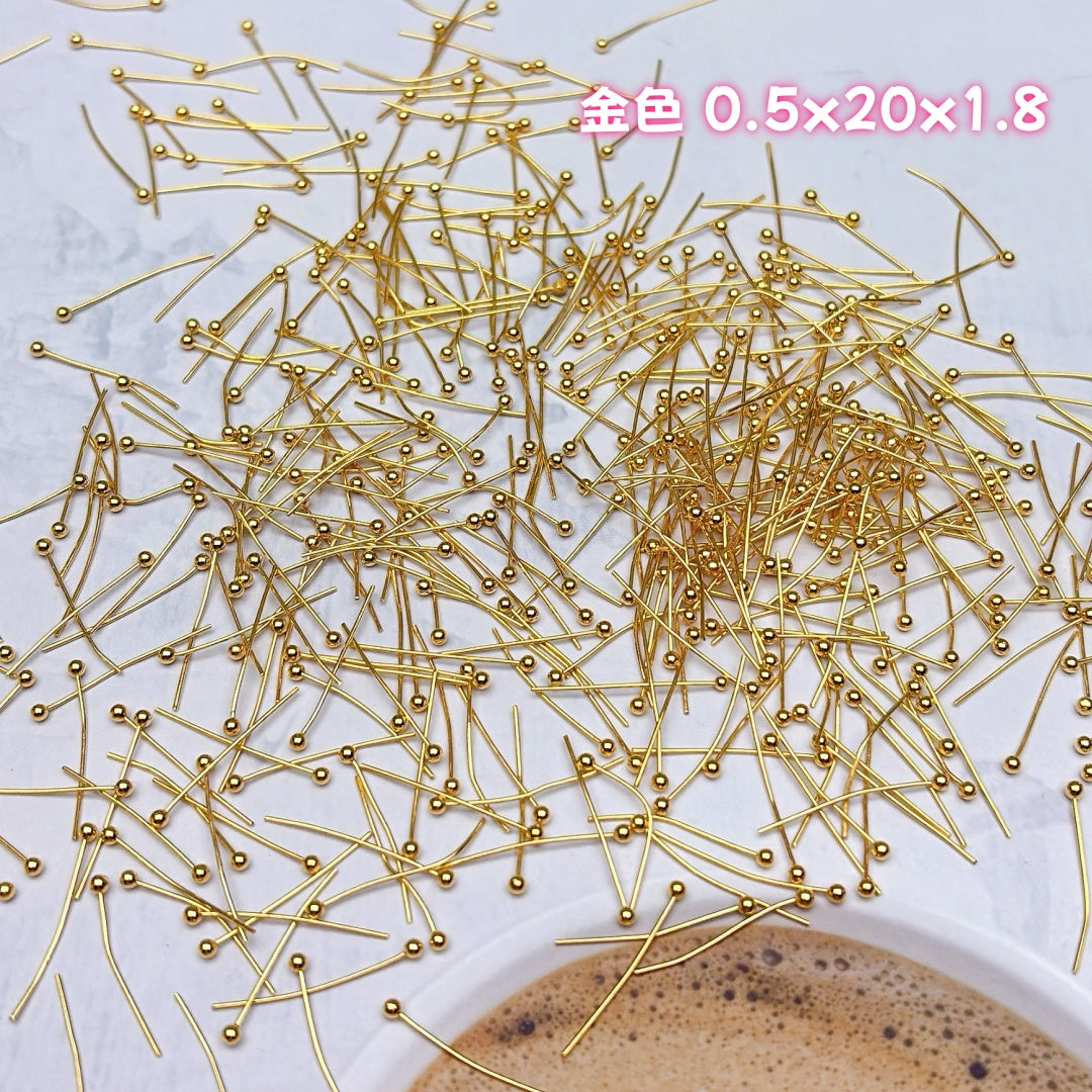 A923 薔薇専用銅製丸ピン ✦ ハンドメイドアクセサリーパーツ ✦ DIY必須金具 🔥