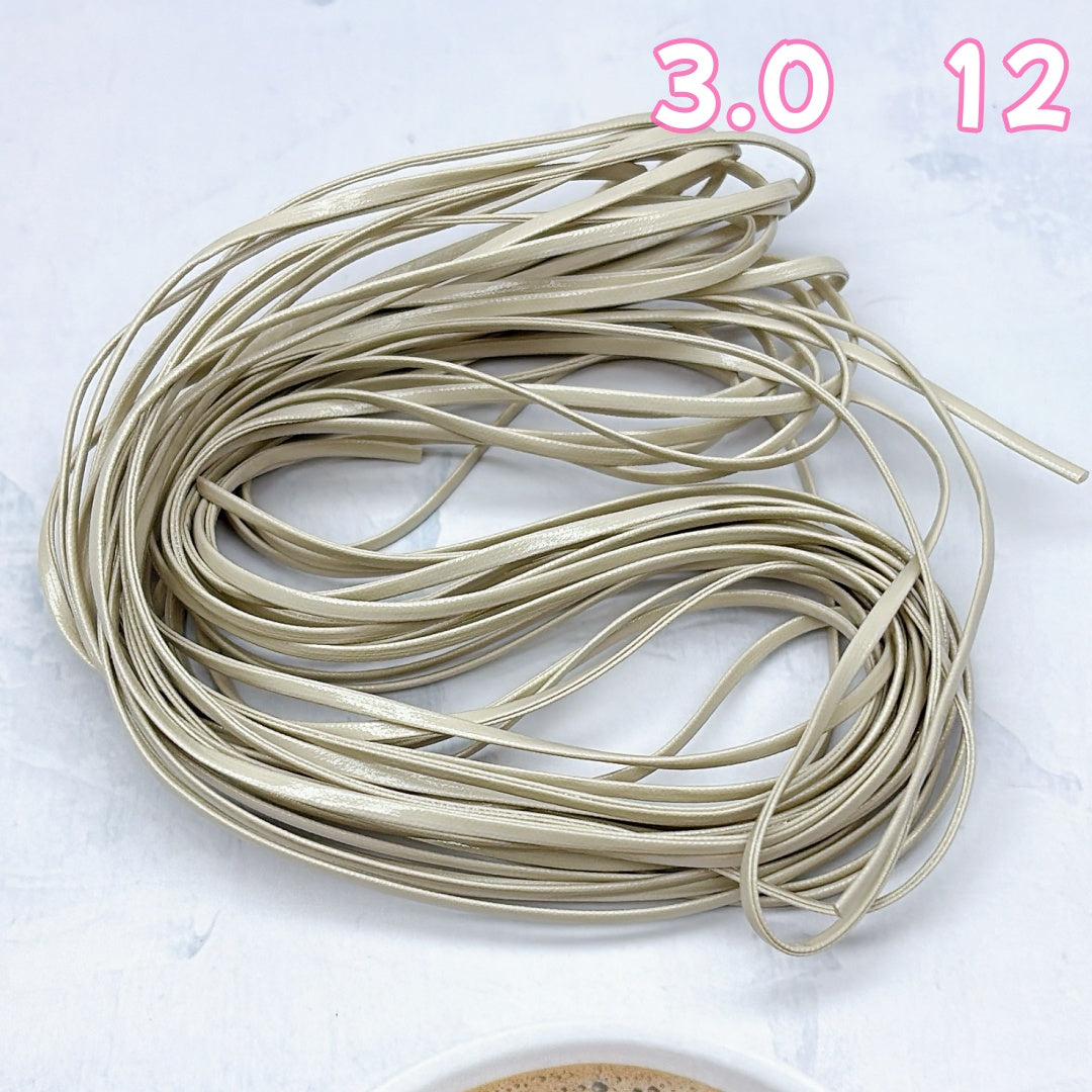 A975 PUアクセサリー専用ひも ✦ アクセサリー用ストラップ ✦ ハンドメイド必須パーツ 3.0