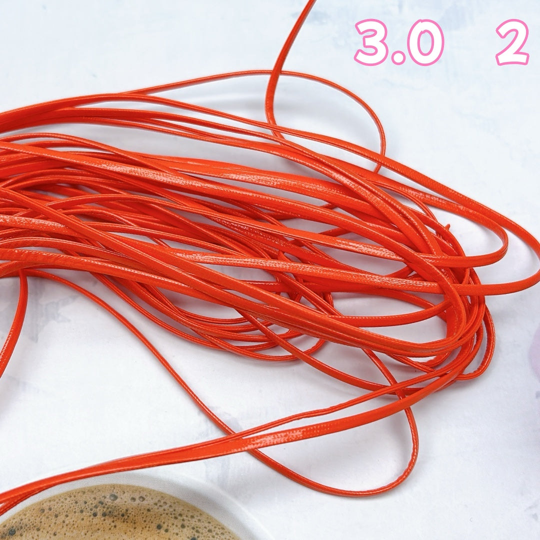 A975 PUアクセサリー専用ひも ✦ アクセサリー用ストラップ ✦ ハンドメイド必須パーツ 3.0