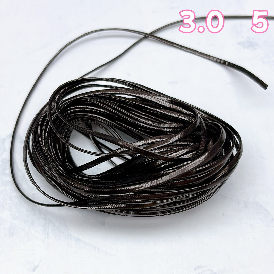 A975 PUアクセサリー専用ひも ✦ アクセサリー用ストラップ ✦ ハンドメイド必須パーツ 3.0