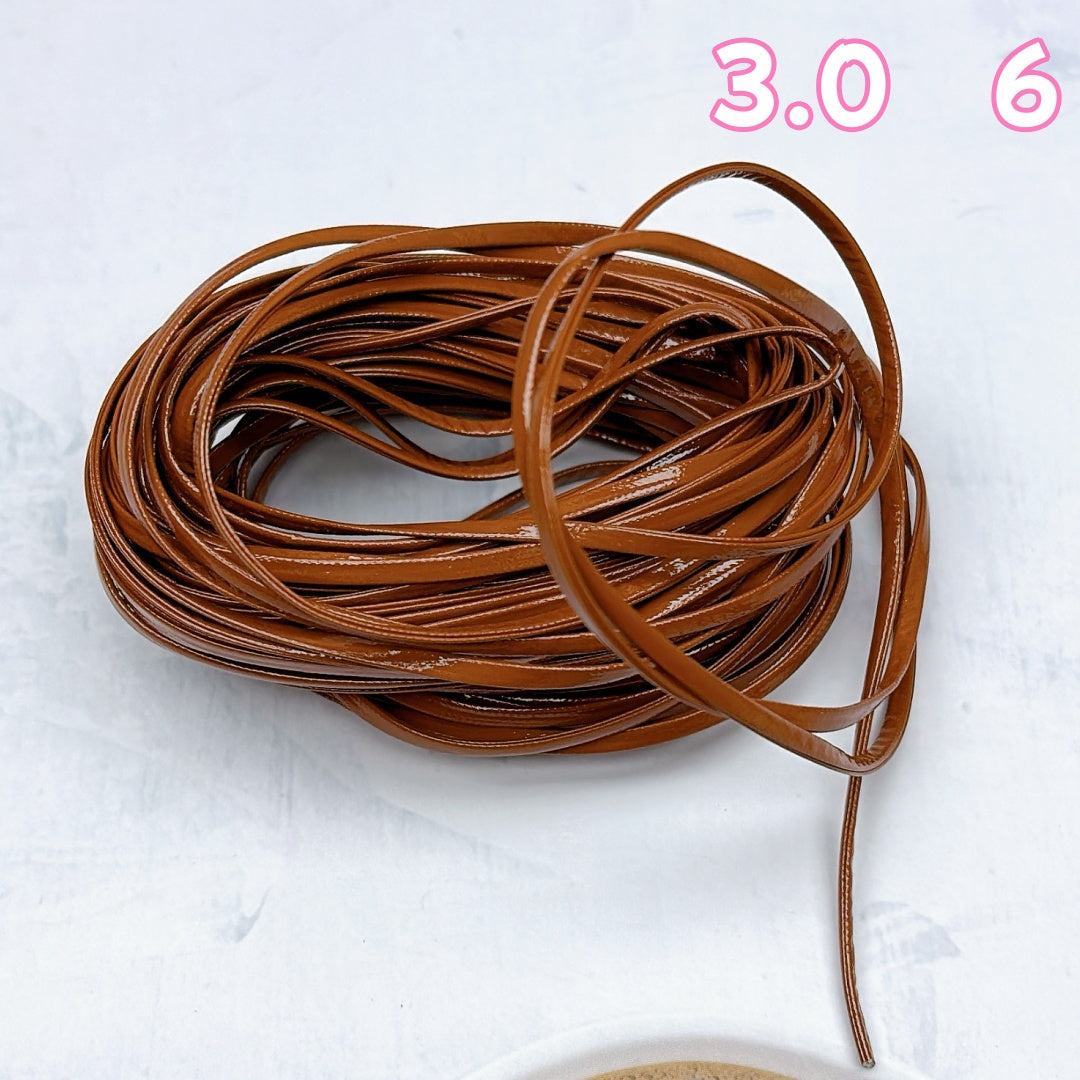 A975 PUアクセサリー専用ひも ✦ アクセサリー用ストラップ ✦ ハンドメイド必須パーツ 3.0